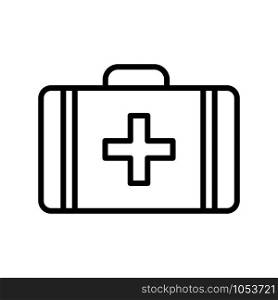 First aid kit icon in trendy flat style isolated on white background