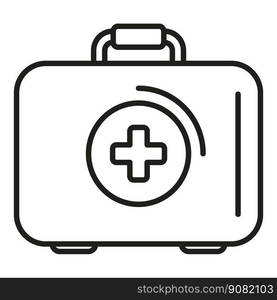 First aid kit icon outline vector. Medical disease. Doctor hospital. First aid kit icon outline vector. Medical disease