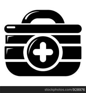 First aid kit icon . Simple illustration of first aid kit vector icon for web design isolated on white background. First aid kit icon , simple style