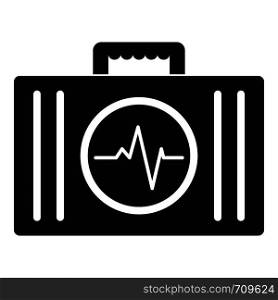 First aid kit icon. Simple illustration of first aid kit vector icon for web. First aid kit icon, simple style