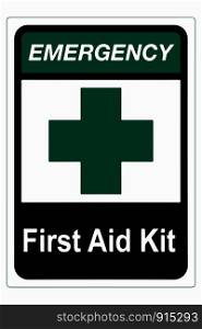 First aid kit medical icon vector