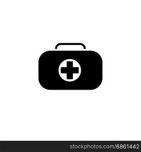 First Aid Kit Symbol and Medical Services Icon. Flat Design.. First Aid Kit Symbol and Medical Services Icon. Flat Design. Isolated.