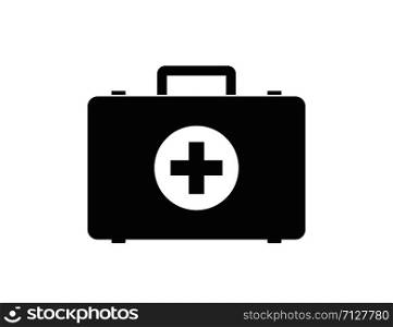 First aid medical briefcase isolated vector icon sign or simbol. Medical health care. Flat vector icon. First aid kit. Medicine concept. EPS 10. First aid medical briefcase isolated vector icon sign or simbol. Medical health care. Flat vector icon. First aid kit. Medicine concept.