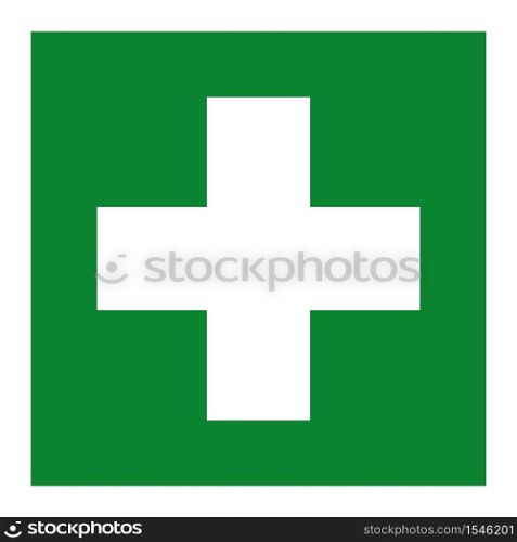 First Aid Room Symbol Isolate On White Background,Vector Illustration EPS.10