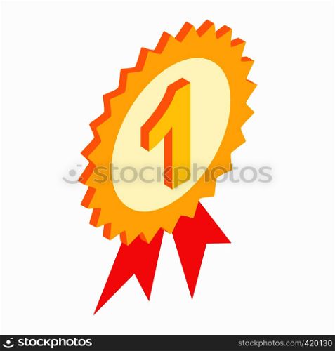 First place isometric 3d icon on a white background. First place isometric 3d icon
