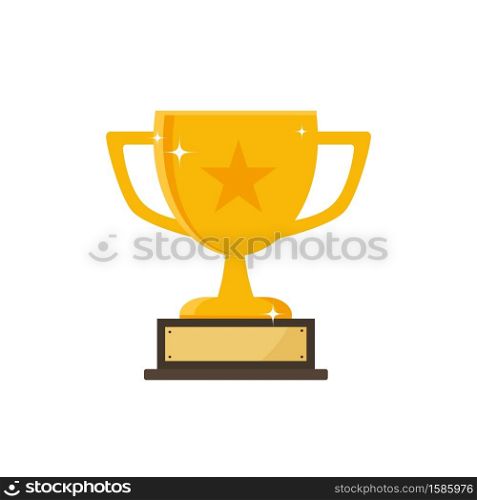 First prize gold trophy icon,prize gold trophy, winner, first prize, vector illustration and icon