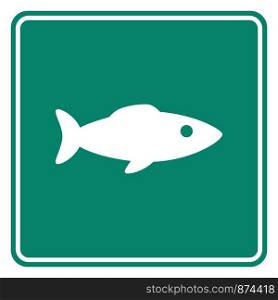 Fish and road sign