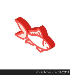 fish aquatic isometric icon vector. fish aquatic sign. isolated symbol illustration. fish aquatic isometric icon vector illustration