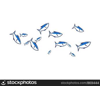 fish background vector icon template