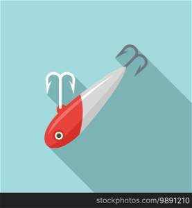 Fish bait lure icon. Flat illustration of fish bait lure vector icon for web design. Fish bait lure icon, flat style