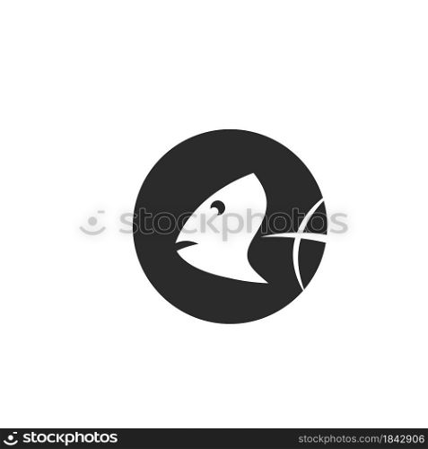 fish bone icon vector illustration design template web