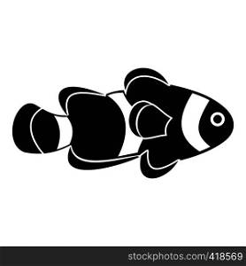 Fish clown icon. Simple illustration of fish clown vector icon for web. Fish clown icon, simple style