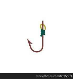 fish hook icon vector design templates white on background