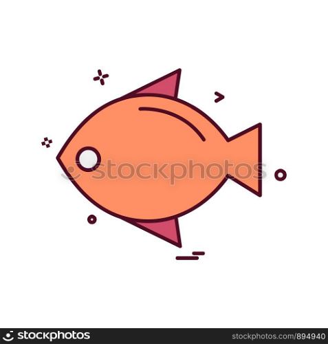 Fish icon design vector