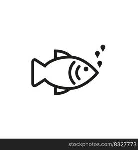 fish icon. Fish icon with air bubbles. Modern art. Vector illustration. stock image. EPS 10.. fish icon. Fish icon with air bubbles. Modern art. Vector illustration. stock image. 