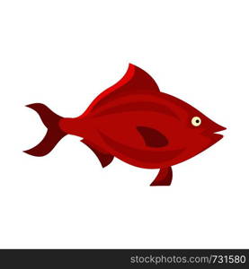 Fish icon. Flat illustration of fish vector icon for web. Fish icon, flat style