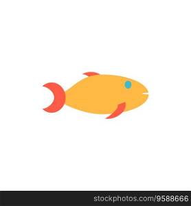 Fish Icon Vector. Flat color symbol. Fish Icon Vector