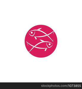 Fish icon Vector Illustration design Logo template