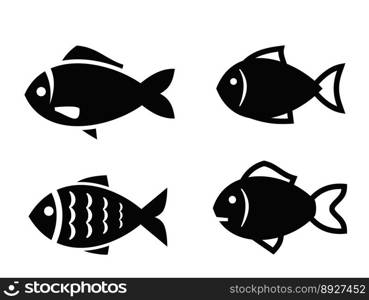 Fish icon vector image