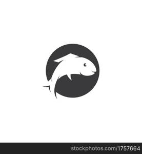 Fish ilustration logo vector template