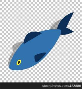Fish isometric icon 3d on a transparent background vector illustration. Fish isometric icon