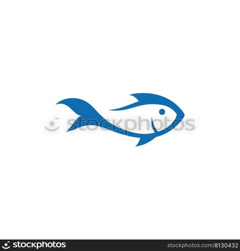 Fish logo icon design vector 