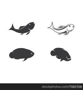 Fish Logo set ilustration vector Template