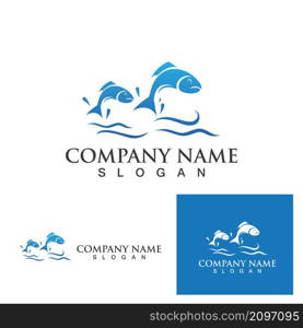 Fish logo template