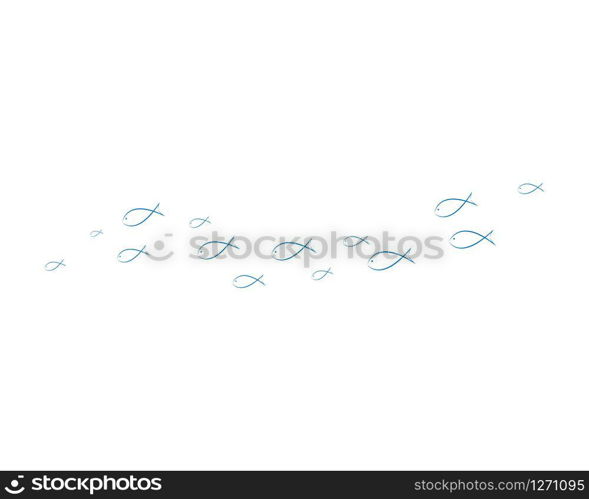 Fish logo template. Creative vector symbol of fishing club or online