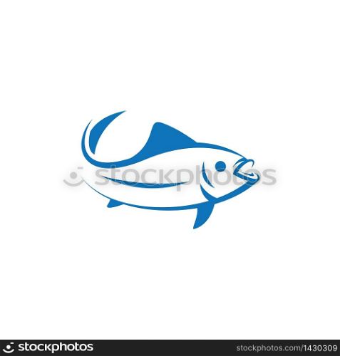 Fish logo template vector icon design