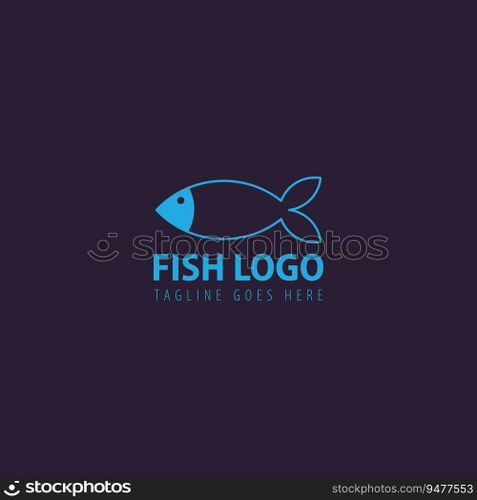 fish logo vector