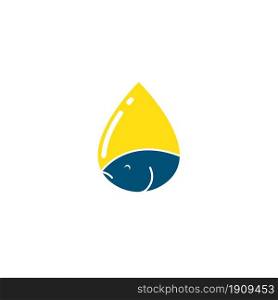 fish oil icon vector illustration concept design template web