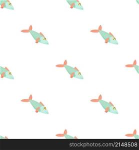 Fish pattern seamless background texture repeat wallpaper geometric vector. Fish pattern seamless vector