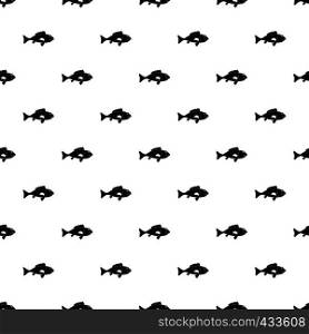 Fish pattern seamless in simple style vector illustration. Fish pattern vector