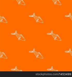 Fish pattern vector orange for any web design best. Fish pattern vector orange