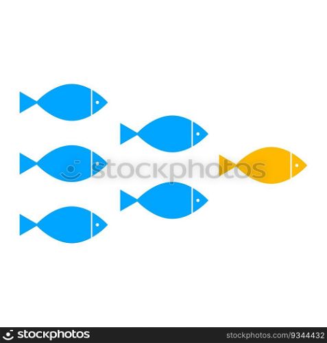 fish, school icon. Vector illustration. Stock image. EPS 10.. fish, school icon. Vector illustration. Stock image.
