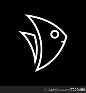 Fish vector logo template creative symbol of fishing