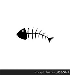 fishbone logo vector illustration design template.