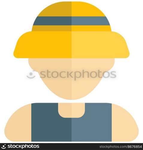 Fisherman wearing bucket hat professional avatar