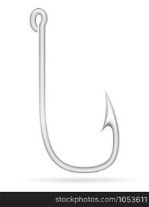 fishhook for fishing vector illustration isolated on white background