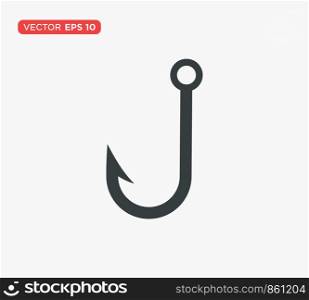 Fishing Hook Icon Vector Illustration