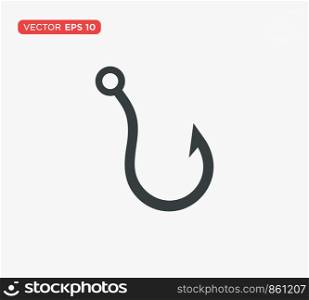 Fishing Hook Icon Vector Illustration