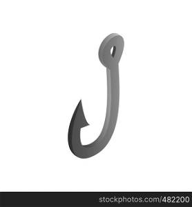 Fishing hook isometric 3d icon on a white background. Fishing hook isometric 3d icon