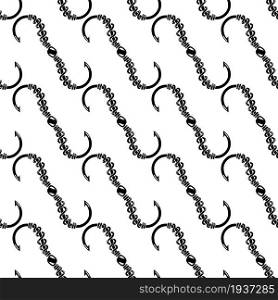 Fishing hook pattern seamless background texture repeat wallpaper geometric vector. Fishing hook pattern seamless vector
