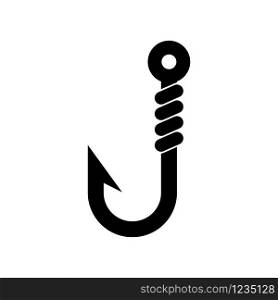 fishing hook - sport fishing icon vector design template