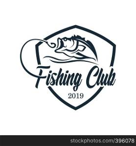 Fishing logo template