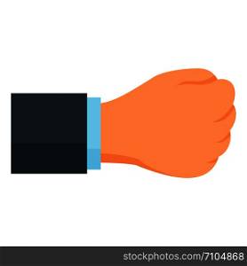 Fist icon. Flat illustration of fist vector icon for web design. Fist icon, flat style