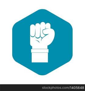Fist icon. Simple illustration of fist vector icon for web. Fist icon, simple style