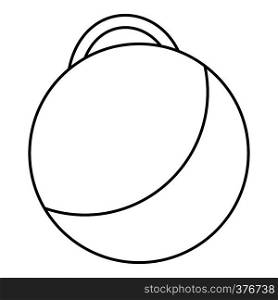Fitness ball icon. Outline illustration of fitness ball vector icon for web. Fitness ball icon, outline style