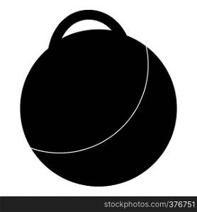 Fitness ball icon. Simple illustration of fitness ball vector icon for web. Fitness ball icon, simple style